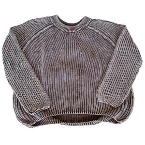 Womens Sweaters Size Small Pull Over Cable Knit Raglan Sleeve Outdoors Casual